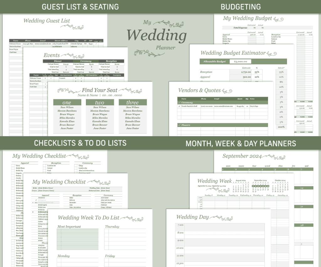 Wedding Planner Template Pertaining To Free Printable Wedding Organizer Templates Wedding Planner Template Pertaining To Free Printable Wedding Organizer Templates