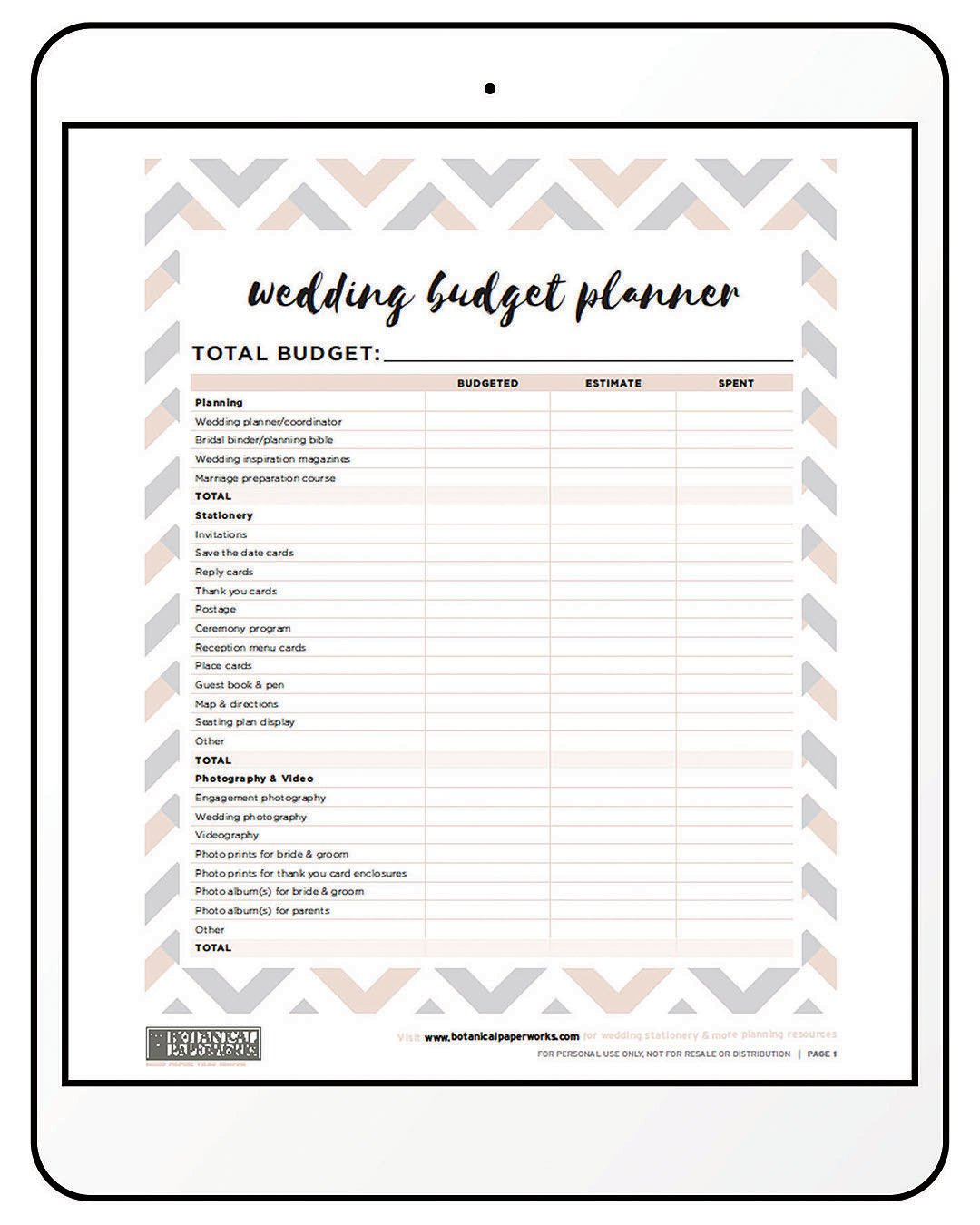 Wedding Planning Printables: Free Templates To Keep You Organized pertaining to Free Printable Wedding Organizer Templates