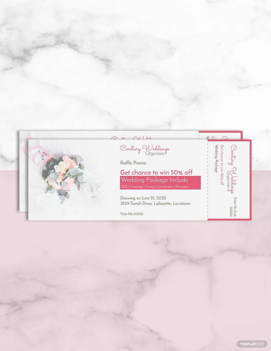 Wedding Raffle Ticket Template In Publisher, Word, Illustrator regarding Free Printable Bridal Shower Raffle Tickets