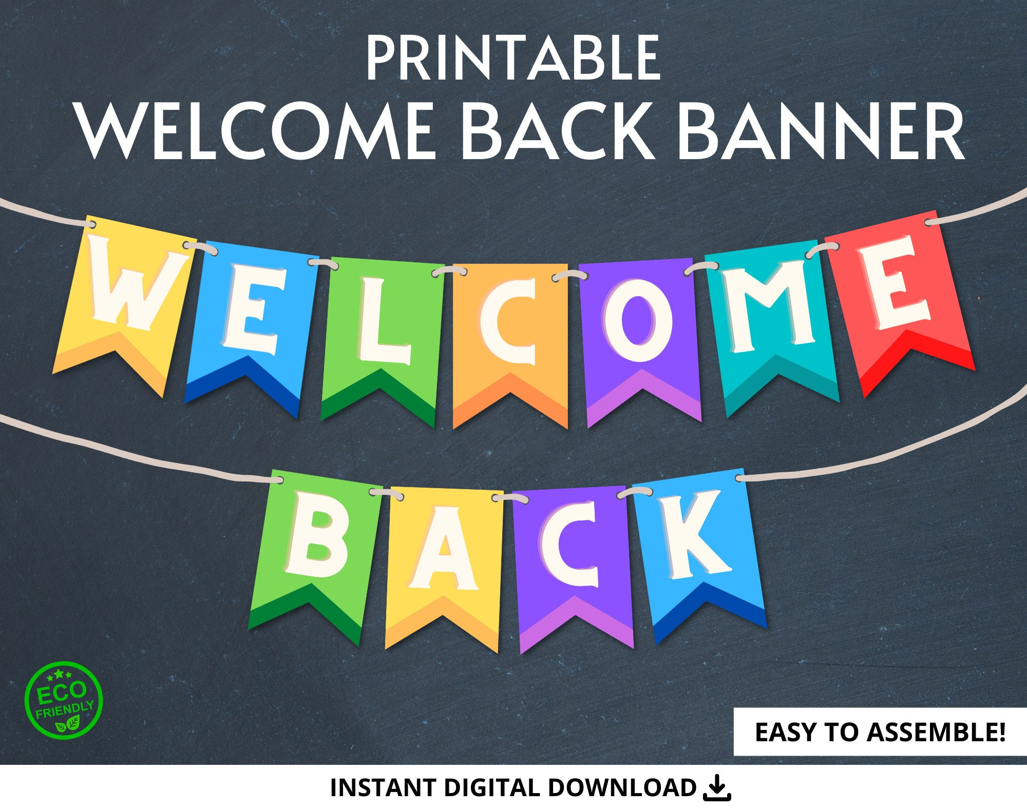 Welcome Back Banner, Printable Welcome Back Banner, Printable in Welcome Back Banner Printable Free