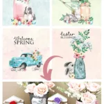 Welcome Spring With Free Printables Wall Art Pertaining To Free Printable Spring Decorations