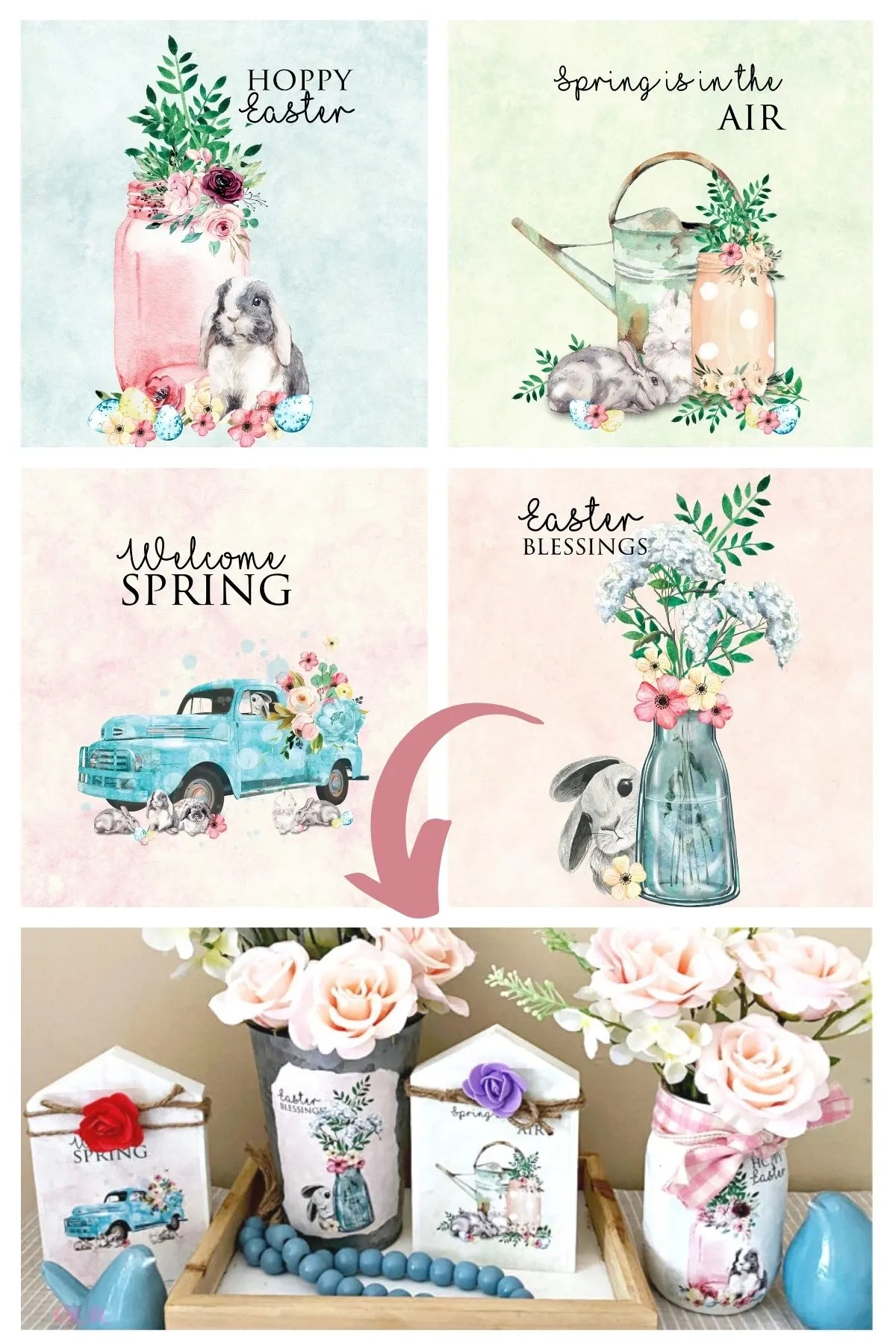 Welcome Spring With Free Printables Wall Art pertaining to Free Printable Spring Decorations