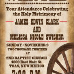 Western Wanted Invitations   6 Free Pdf Printables | Printablee Inside Free Printable Wanted Poster Invitations