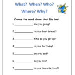 Wh Questions Worksheet   Free Esl Printable Worksheets Made Pertaining To Free Printable 5 W&#039;s Worksheets