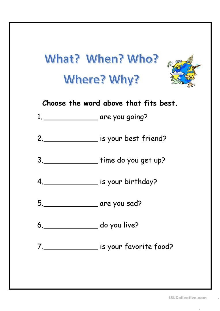 Wh Questions Worksheet - Free Esl Printable Worksheets Made pertaining to Free Printable 5 W&amp;amp;#039;s Worksheets
