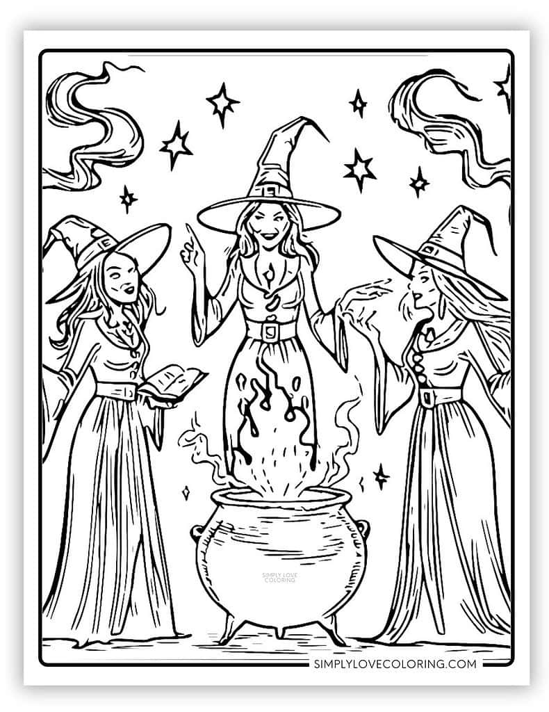 Witch Coloring Pages (Free Pdf Printables) Simply Love Coloring In Free Printable Pictures Of Witches Witch Coloring Pages (Free Pdf Printables) Simply Love Coloring In Free Printable Pictures Of Witches