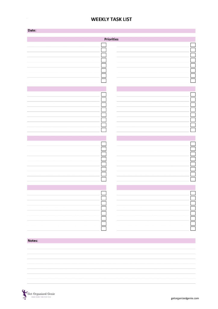 Work Planner Printables To Boost Productivity! In Free Printable Task Organizer Work Planner Printables To Boost Productivity! In Free Printable Task Organizer