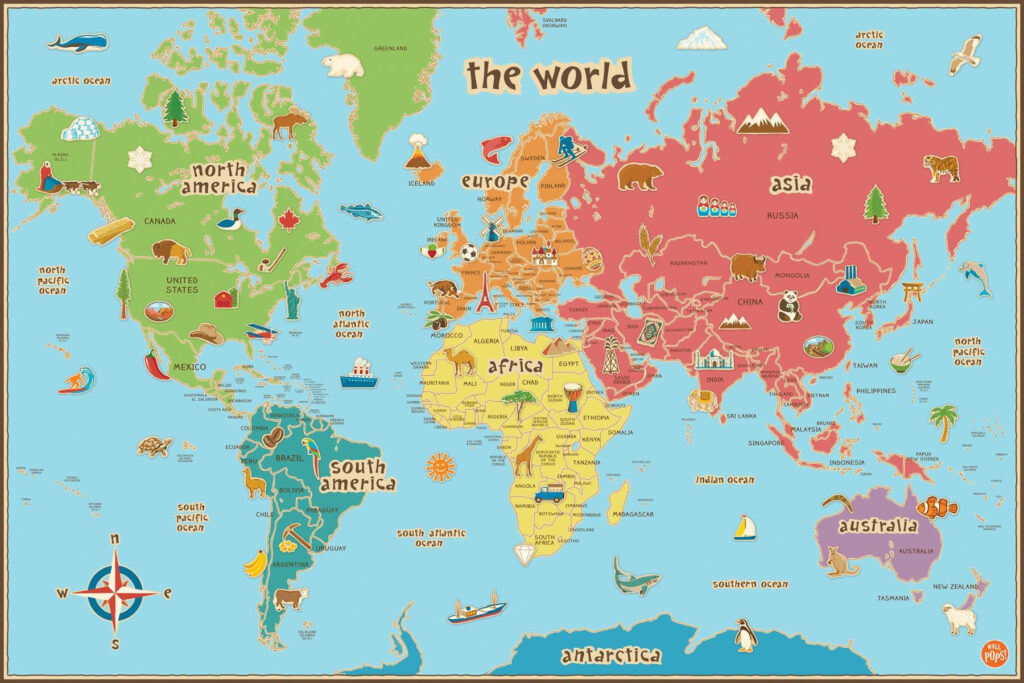 World Map Kids Printable Intended For Free Printable Maps For Kids World Map Kids Printable Intended For Free Printable Maps For Kids