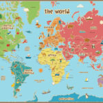 World Map Kids Printable Intended For Free Printable Maps For Kids