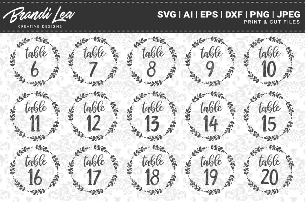 Wreath Table Numbers 1 30 Svg Cut Filesbrandi Lea Designs Regarding Free Printable Table Numbers 1 30 Wreath Table Numbers 1 30 Svg Cut Filesbrandi Lea Designs Regarding Free Printable Table Numbers 1 30