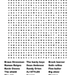 Wwe Superstars Word Search   Wordmint Pertaining To Free Printable Wwe Word Search
