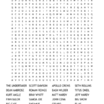 Wwe Wrestlers Word Search   Wordmint Intended For Free Printable Wwe Word Search