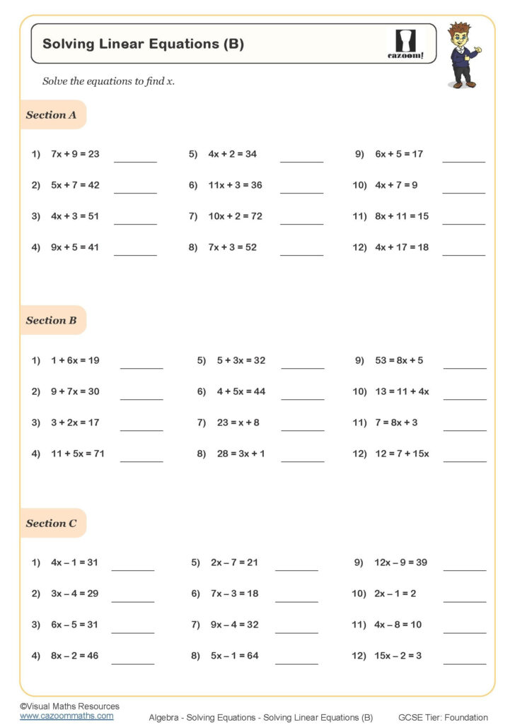Free Printable 7th Grade Math Worksheets