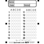 Zipgrade: Answer Sheet Forms In Free Printable Bubble Answer Sheets