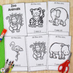 Zoo Animals Cut & Paste Book: Printable Book For Kids Regarding Free Printable Books
