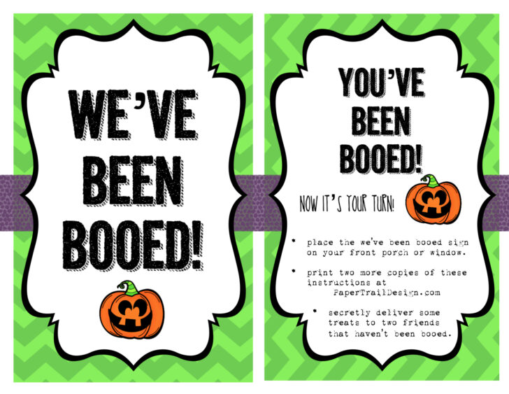 We’ve Been Booed Free Printable